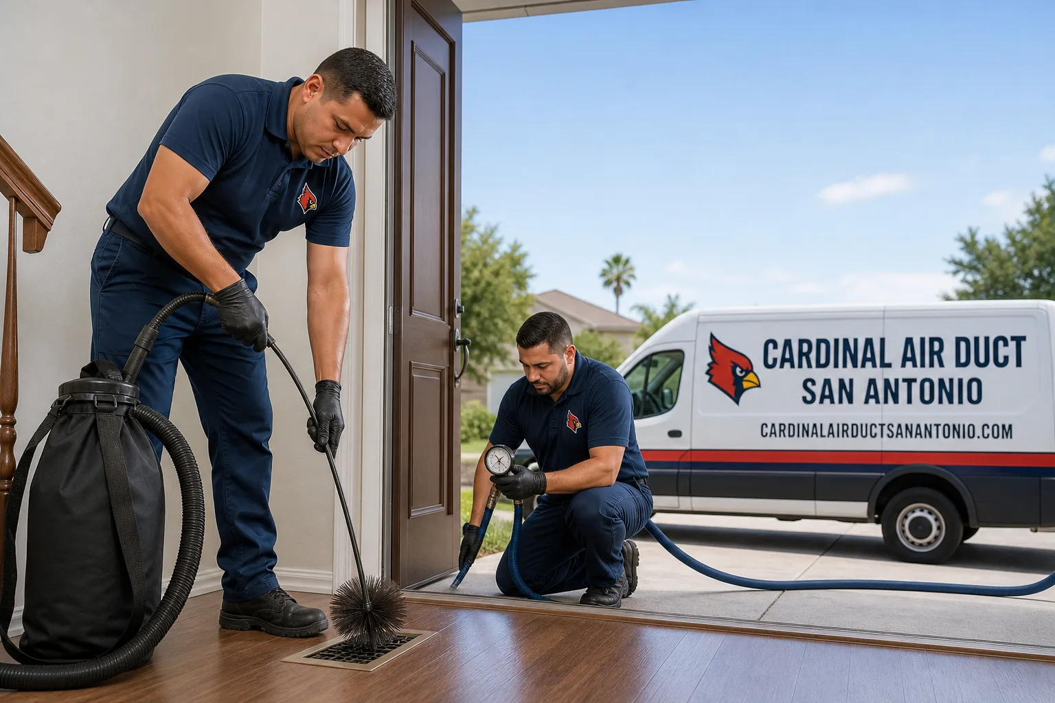 Cardinal Air Duct San Antonio air duct cleaning team